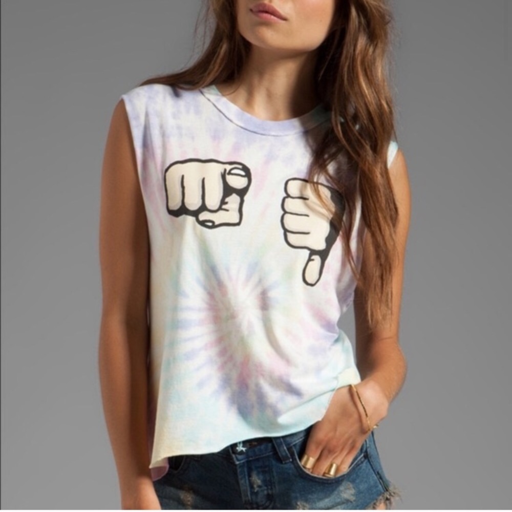 UNIF You Suck Tie Dye Muscle Tee